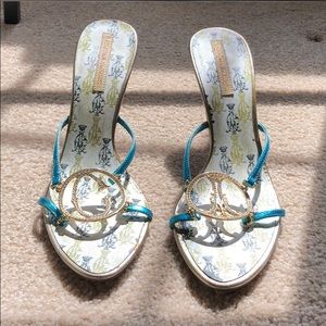 Christian Audigier Monogram Shoes Size 8.5